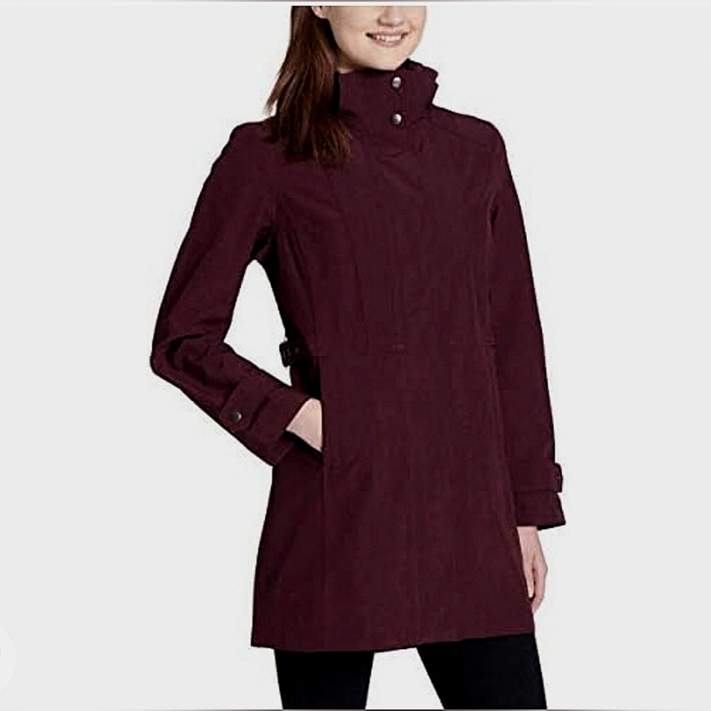 Kirkland Signature Ladies' Trench Coat Purple Lightweight Water Resistant